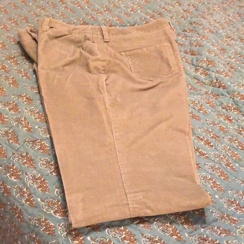 SALE!!! Tan Corduroy Pants - blue jean style